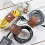 Leather Cable Organisers Set Of Four, thumbnail 1 of 12