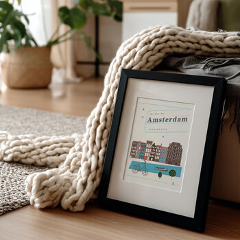 Amsterdam Travel Illustrated Poster, 2 of 2