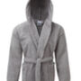 Personalised Unisex Premium Towelling Hooded Bath Robe, thumbnail 1 of 11
