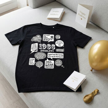 'Events Of 1966' Bespoke 60th Birthday Gift T Shirt, 6 of 12