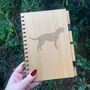 Personalised Irish Wolfhound Dog Engraved Notebook, thumbnail 3 of 3