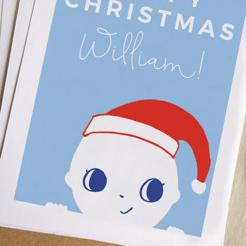 Personalised Baby's First Christmas Card, 3 of 3