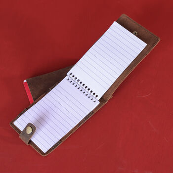 Personalised Leather Pocket Notebook, 4 of 11