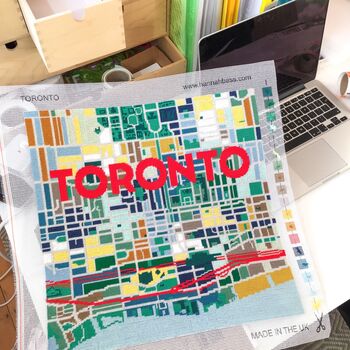 Toronto City Map Tapestry Kit, 4 of 6