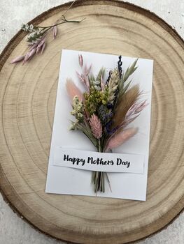 Dried Flowers Mothers Day Card, 3 of 3