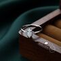White Opal Marquise And Cz Ring In Sterling Silver, thumbnail 7 of 12