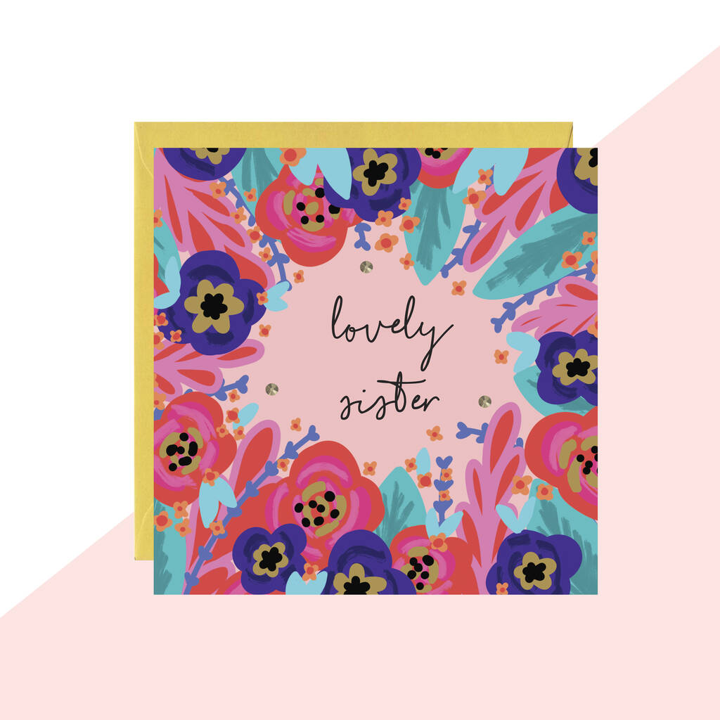 'Lovely Sister' Mini Card