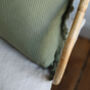 Otto Green Frayed Cushion Cover, thumbnail 2 of 6