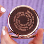 Personalised Rose Gold Or Silver Compact Mirror, thumbnail 1 of 8
