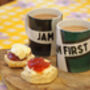 Devon And Cornwall Flag Mug Set: 'Jam First' And 'Cream First', thumbnail 4 of 6
