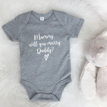 Proposal Babygrow. Mummy Will You Marry Daddy, 5 of 5