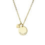 Personalised Heart And Disc Necklace, thumbnail 4 of 10