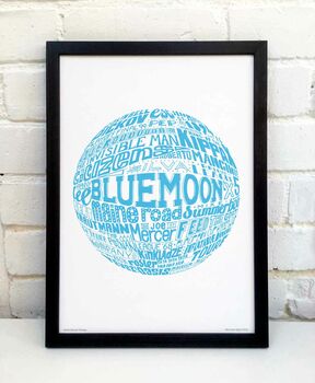 Manchester City Football Club Typography Print, 4 of 9