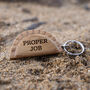 Cornish Gifts 'Proper Job' Oak Cornish Pasty Keyring, thumbnail 1 of 2