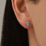 Sterling Silver Medusa Head Stud Earrings, thumbnail 1 of 12