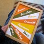 Retro Style Personalised Places/Travel Print, thumbnail 1 of 3