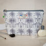 Flamingo Zebra Pineapple Gift Makeup Cosmetic Bag, thumbnail 1 of 2