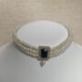 Black 18 K Gold Plated Pearl Indian Choker Set, thumbnail 10 of 10