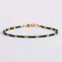 Natural Malachite Beaded Bracelet, thumbnail 1 of 5