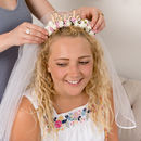 Festival Bride Hen Do Headband With Detachable Veil By Funky Laser