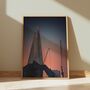 London Shard At Sunset Art Print A4, thumbnail 2 of 3