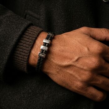 Personalised Men's Silver Story Charm Bracelet, 3 of 8