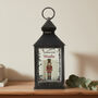Personalised Christmas Nutcracker Black Lantern, thumbnail 1 of 6