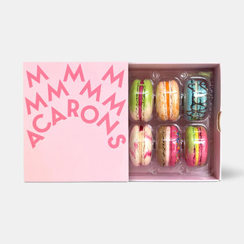 Ice Cream Macarons Gift Box Of Six, 5 of 11