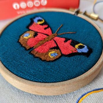 Mini Butterfly Embroidery Kit, 3 of 3