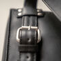 Nicco Crossbody Mini Backpack: Black Leather, thumbnail 3 of 11