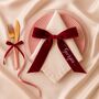 Embroidered Velvet Ribbon Place Setting, thumbnail 1 of 9