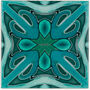 'Malachite Twining' Green Blue Kitchen Tile, thumbnail 3 of 7