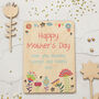 Personalised Happy Mothers Day Wooden Keepsake Card, thumbnail 5 of 5