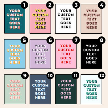 Personalised Quote Print, Your Custom Text, 4 of 6