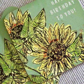 Sunflower Birthday Coaster, 3 of 4