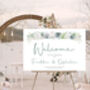 Wedding Welcome Sign Succulent And Floral, thumbnail 2 of 5