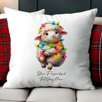 Personalised Sheep In Christmas Lights, 4 of 10