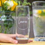 Personalised Birth Flower Hi Ball Glass Tumbler, thumbnail 4 of 10