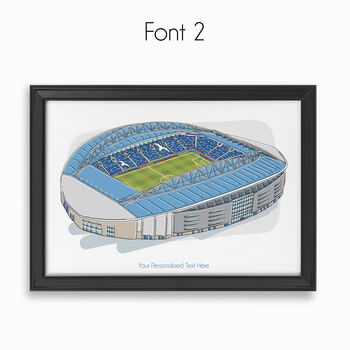 Personalised Brighton Stadium Print, 3 of 9