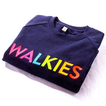 Embroidered Rainbow Walkies Sweater, 4 of 5