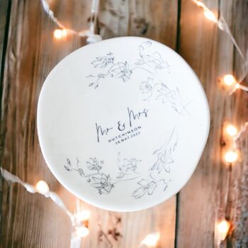 Hand Painted Wedding Plate, 2 of 4