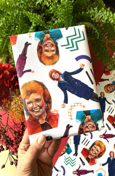 Cilla Inspired Wrapping Paper, Retro Camp 80s Gift Wrap, 10 of 12