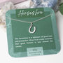 Horseshoe Necklace Sterling Silver Encouragement Gift, thumbnail 1 of 4