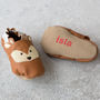 Personalised Metallic Deer Fawn Baby Shoes, thumbnail 2 of 10