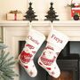 Personalised Sam The Snowman Christmas Stocking, thumbnail 4 of 4