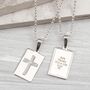 Boys Personalised Sterling Silver Christening Necklace, thumbnail 1 of 5