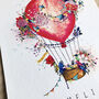 Personalised Bright Hot Air Balloon Print, thumbnail 2 of 12