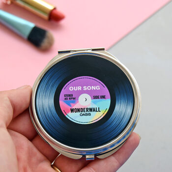 Personalised 'Our Song' Compact Mirror, 9 of 10
