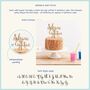 Script Age And Name Birthday Cake Topper, thumbnail 2 of 3