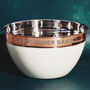 Personalised Copper Banded Mixing Bowl, thumbnail 2 of 12